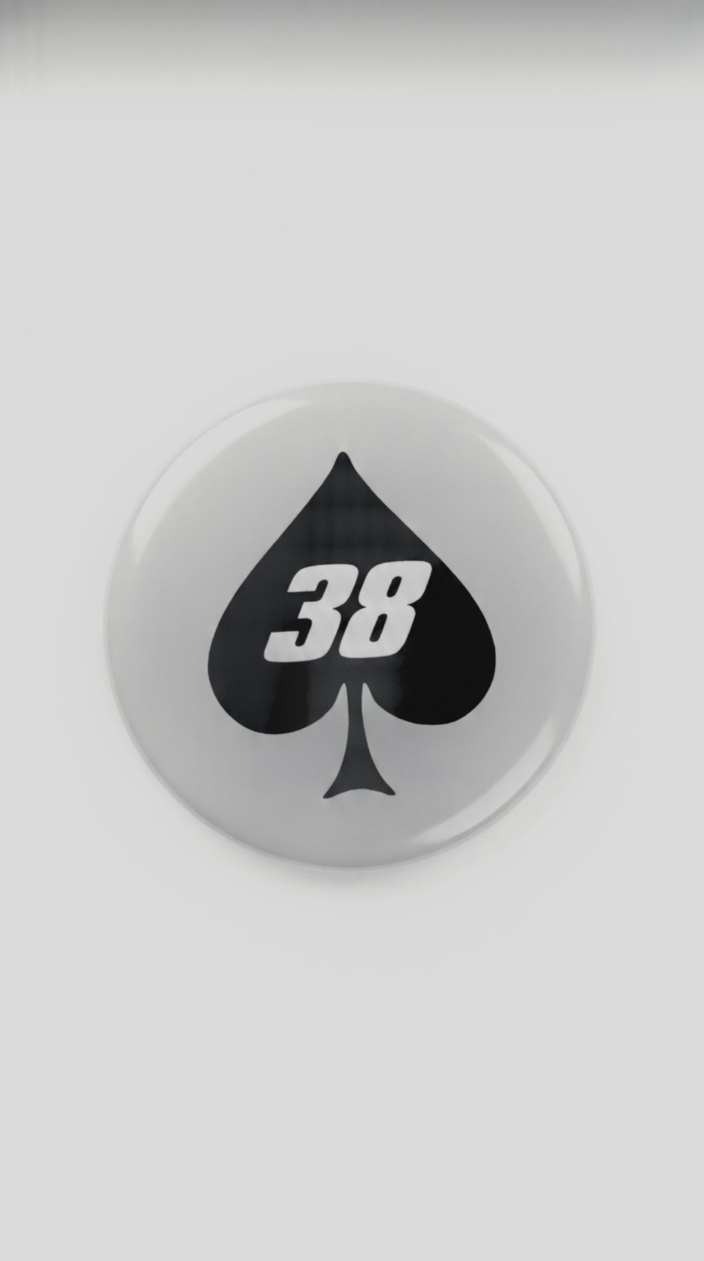 38 Spade Custom Button