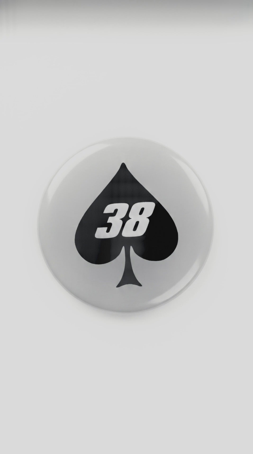 38 Spade Custom Button